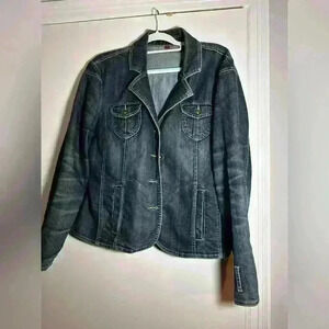 VTG Gitano Women’s 90’s Jean Jacket Blazer. 
Size: XL. Double pockets
